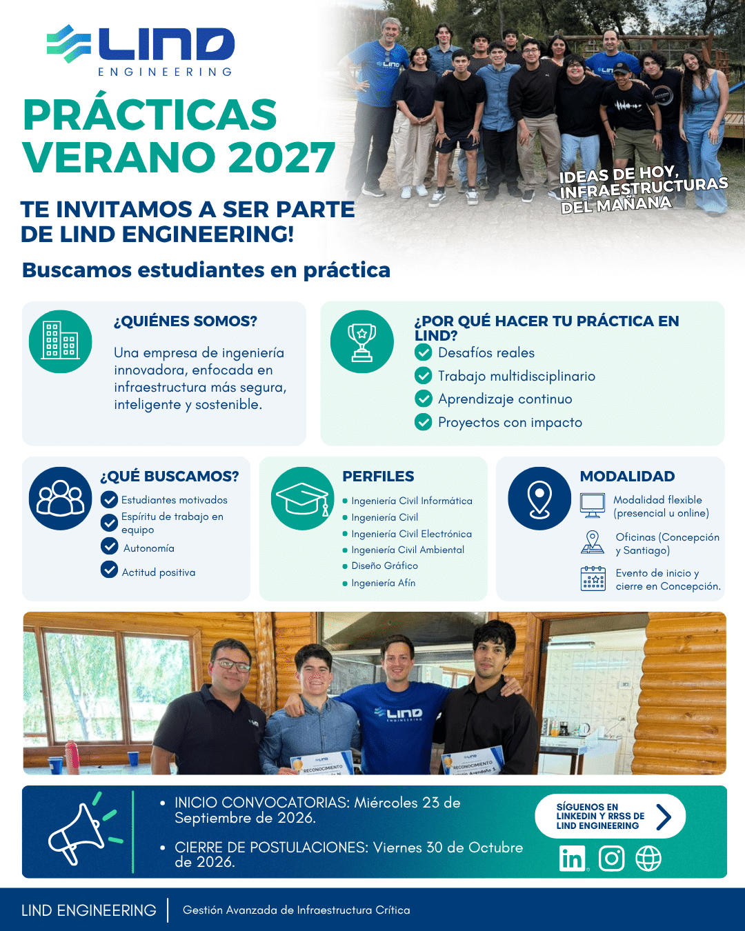 Te invitamos a ser parte de LIND Engineering